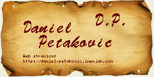 Daniel Petaković vizit kartica